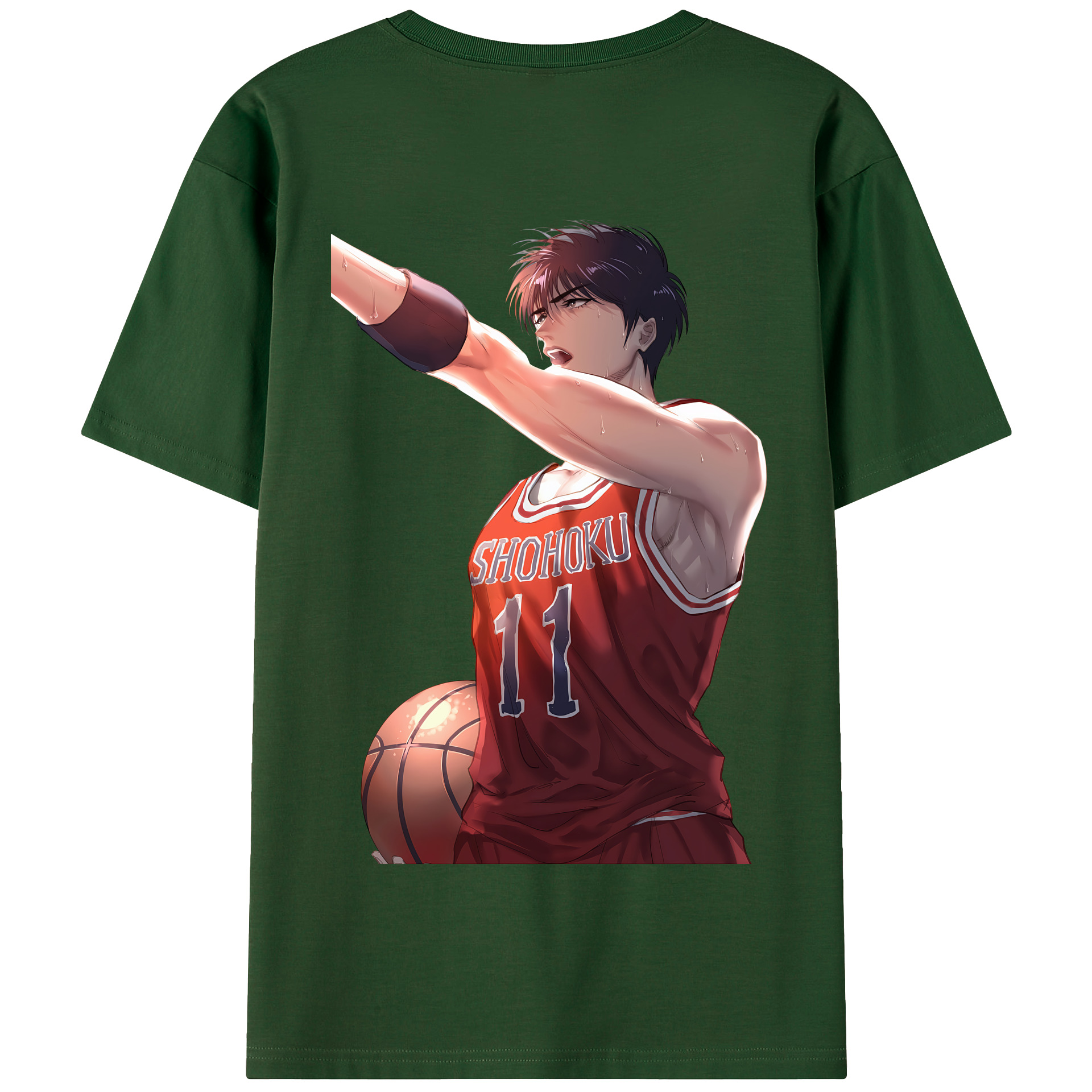 SLAM DUNK／スラムダンク 綿100％半袖Tシャツ（背面プリント）
